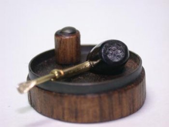 Pipe, Ebony with Ashtray