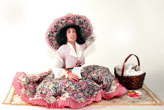 Lillian at her Picnic - Click Image to Close