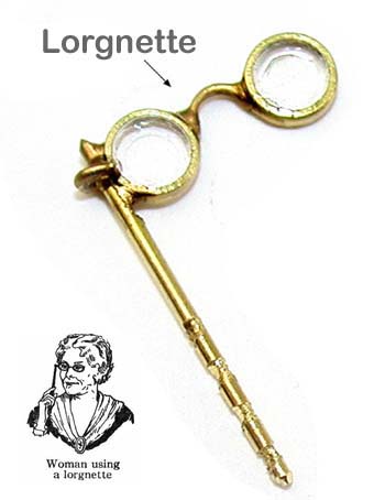 Eyeglasses, Opera Lorgnette - Click Image to Close