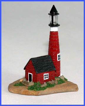 Lighthouse, Red - Click Image to Close