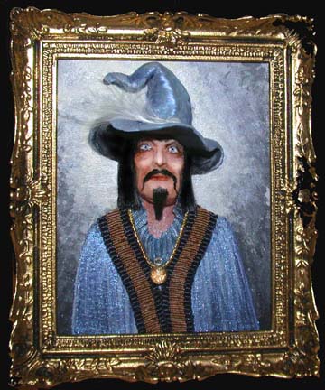 HP, Wizard Painting in Blue - Click Image to Close