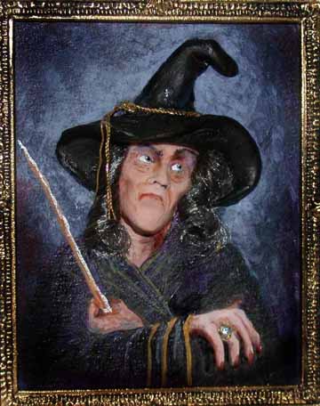 HP, Wizard with Wand Painting - Click Image to Close