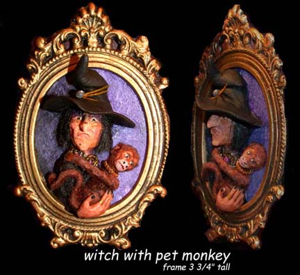 HP, wizard with Monkey Painting - Click Image to Close